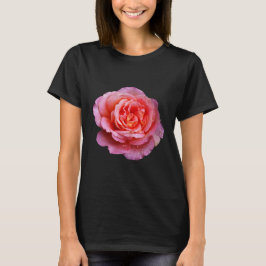 Rose mit tautropfen t-shirt