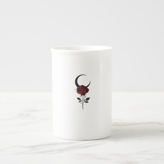 Rose Moon Mug Porselein Kop (Voorkant)