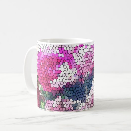 Rose Mosaic Mug Koffiemok (Voorkant links)