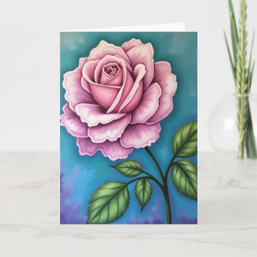 Rose Mothers Day Art Card Kaart (Voorkant)