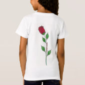 Rose name girl's tee shirt (Achterkant)