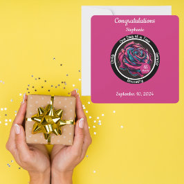 Rose Nuchterheidsbadge | 12-Stappen-Herstel Kaart