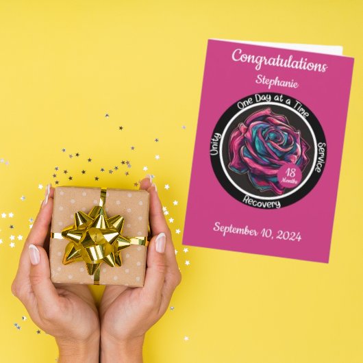 Rose Nuchterheidschijf | 12-Stappen-Herstel Kaart