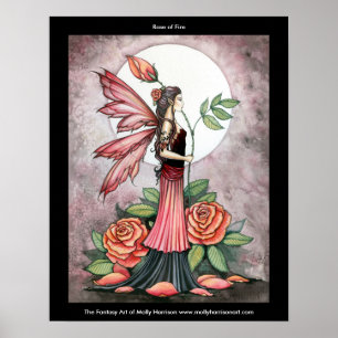 Rose of Fire-feeënposter van Molly Harrison Poster
