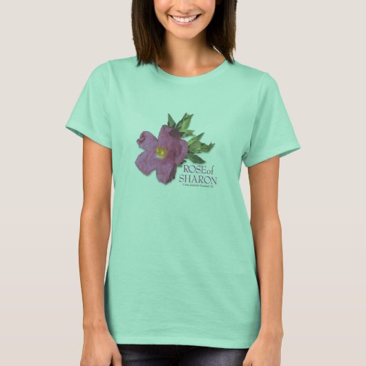 Rose of Sharon (Cistus ladanifer) Ringer Tee T-shirt (Voorkant)
