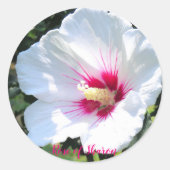 Rose of Sharon [Round Seal] Ronde Sticker (Voorkant)