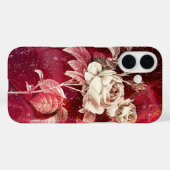 ROSE on Red Background Case-Mate iPhone Case (Achterkant (horizontaal))