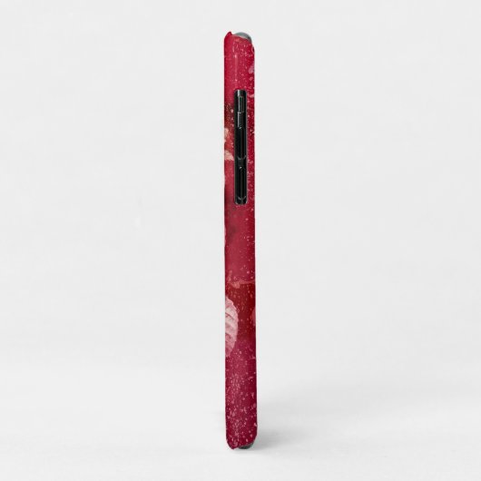 ROSE on Red Background Case-Mate iPhone Case (Achterkant/links)