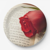 Rose on Shakespeare Papieren Bordje (Voorkant)