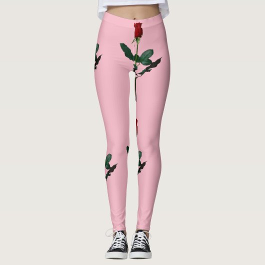 ROSE OP PINK LEGGINGS (Voorkant)