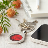 Rose Osaka:Metal Key Chain Sleutelhanger (Zijkant)