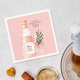Rosé over Roses Valentijnsdag Feest Roze Servet