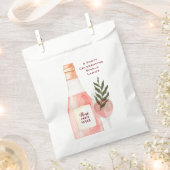 Rosé over Rozen Valentijnsdag Party Pink Bedankzakje (Geknipt)