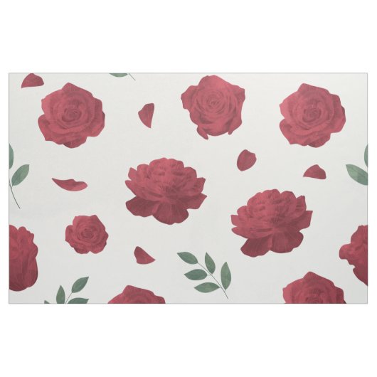 Rose Pattern Fabric Stof (Fat Quarter)