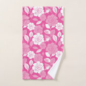 ROSE PATTERN (PINK) BAD HANDDOEK (Handdoek)