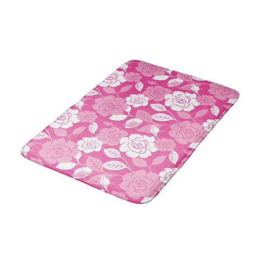 ROSE PATTERN (PINK) BADMAT (Gekanteld)