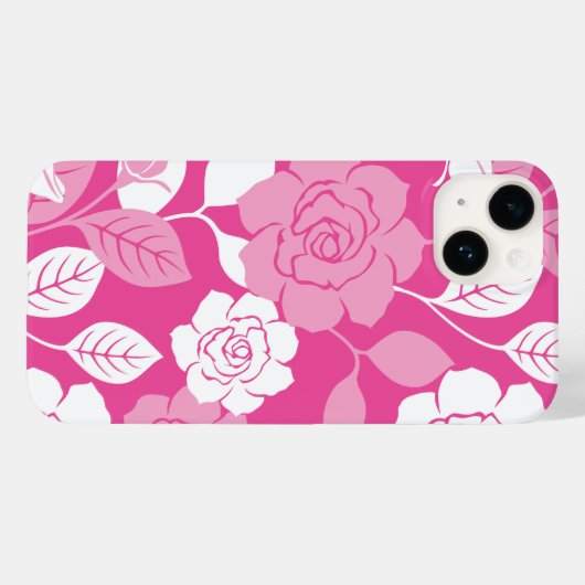 ROSE PATTERN (PINK) Case-Mate iPhone CASE (Achterkant (horizontaal))