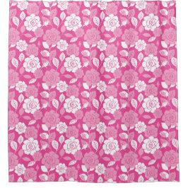 ROSE PATTERN (PINK) DOUCHEGORDIJN