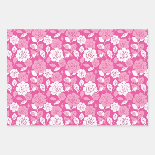 ROSE PATTERN (PINK) INPAKPAPIER VEL (Voorkant 3)