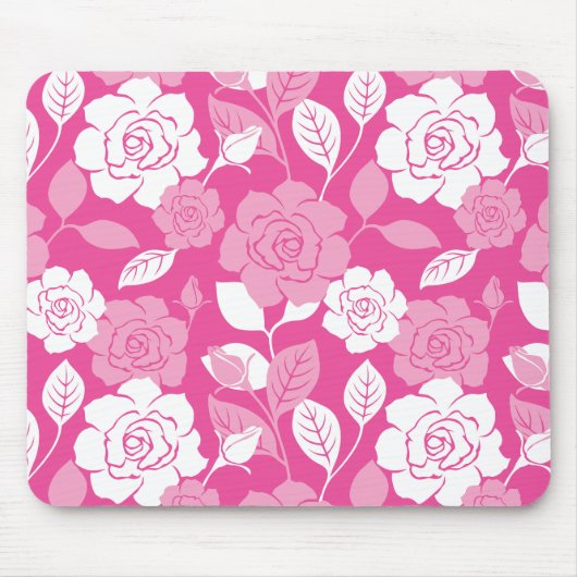 ROSE PATTERN (PINK) MUISMAT (Voorkant)