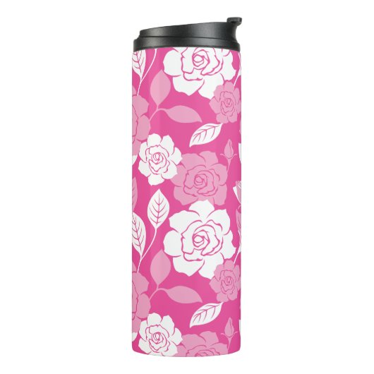 ROSE PATTERN (PINK) THERMOSBEKER (Gedraaid links)