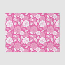 ROSE PATTERN (PINK) TISSUEPAPIER