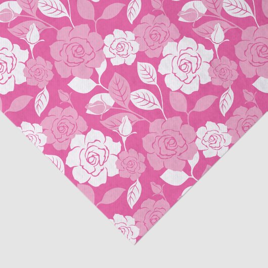 ROSE PATTERN (PINK) TISSUEPAPIER (Detail)