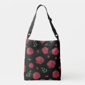 Rose Pattern Shoulder Bag | Tote Bag (Achterkant)