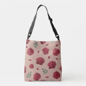 Rose Pattern Shoulder Bag | Tote Bag (Achterkant)