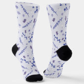 Rose Pattern Women's Socks Sokken (Gebogen)