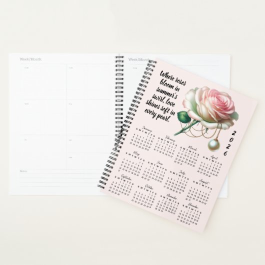 Rose & Pearl June Verse – 2026 Full-Year Planner (Display)
