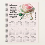 Rose & Pearl June Verse – 2026 Full-Year Planner (Voorkant)