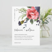 ROSE PEONY EUCALYPTUS FLORA WATERVERF WEDING (Staand voorkant)