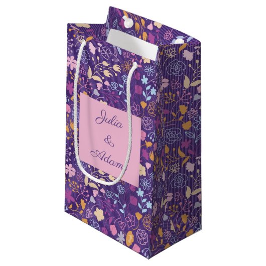 Rose & Petals-cadeauttas Klein Cadeauzakje (Voorkant Gekanteld)
