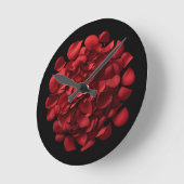 Rose Petals Wall Clock Ronde Klok (Hoek)