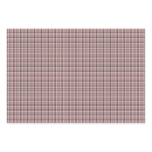 Rose Pink Black Plaid Classic Pattern