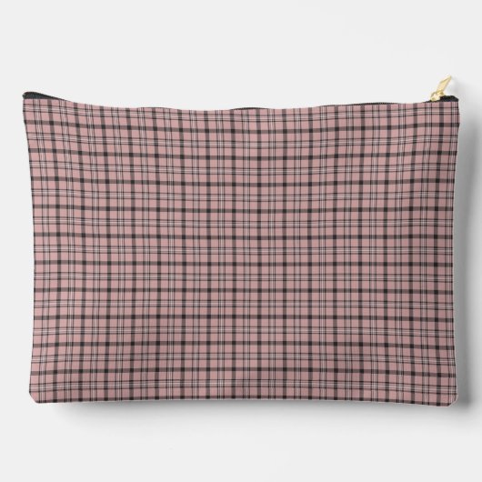 Rose Pink Black Plaid Classic Pattern Retro Etui (Achterkant)