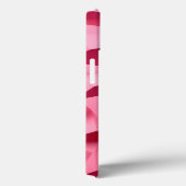 Rose Pink Geometric iPhone Case with 3D Texture (Achterkant / Rechts)
