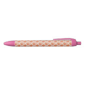 rose pink orange floral pattern wedding spring zwarte inkt pen (Bovenkant)