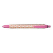 rose pink orange floral pattern wedding spring zwarte inkt pen (Achterkant)