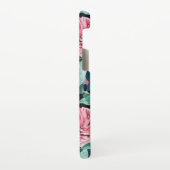 Rose Pink Roses floral Follow Your Joy Pattern Samsung Galaxy Hoesje (Linkerkant)