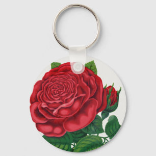 Rose Print Rochester Lithograferen en Drukwerk Maa Sleutelhanger