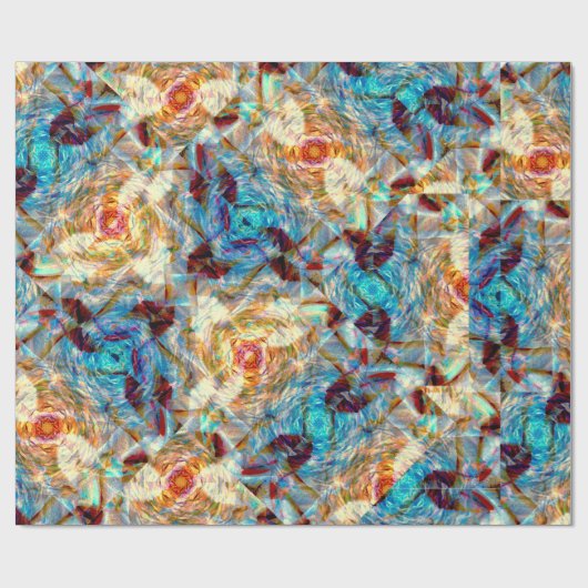 Rose Prism Whirl Cadeaupapier (Vlak)
