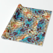 Rose Prism Whirl Cadeaupapier (Uitgerold)