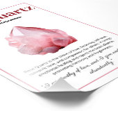 Rose Quartz Crystal meaning poster (Hoek)