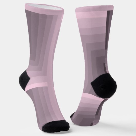 Rose Quartz Labyrinth Bemanning Soksokken Sokken (Gebogen)