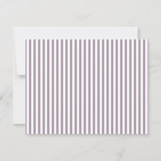 Rose Quartz Modern Open Hearts Striped Note Card Notitiekaartje (Achterkant)