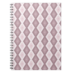 Rose quartz pink diamond pattern notitieboek