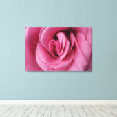 Rose Queen Romance II Stretched Canvas Print (Insitu (Houten vloer))