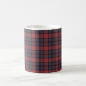 Rose Red Blue Black Plaid Tartan Koffiemok (Center)